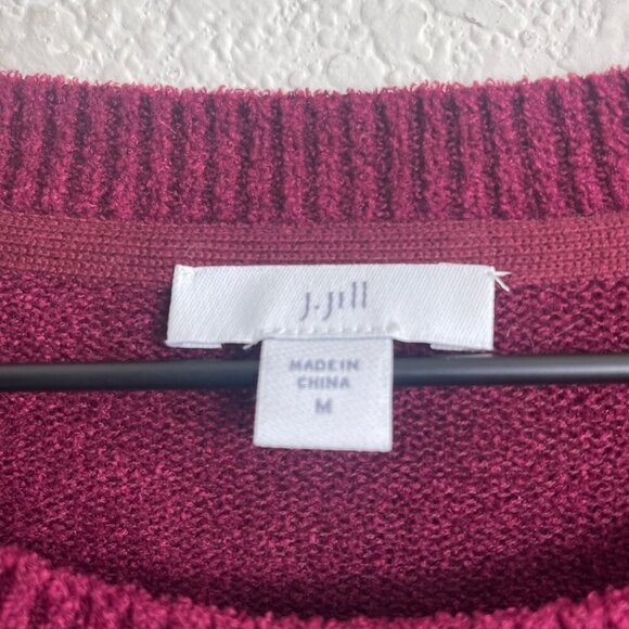 J. Jill Maroon Sweater – Size M – Super Soft Knit – Excellent Condition - Picture 7 of 10
